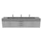 Castello Usa Nile 84-inch Gray Vanity Set with Gray Top and Chrome Handles CB-MC-84G-CHR-2053-GR - alternate 6